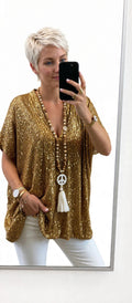 LUMINA™ Sequin Blouse